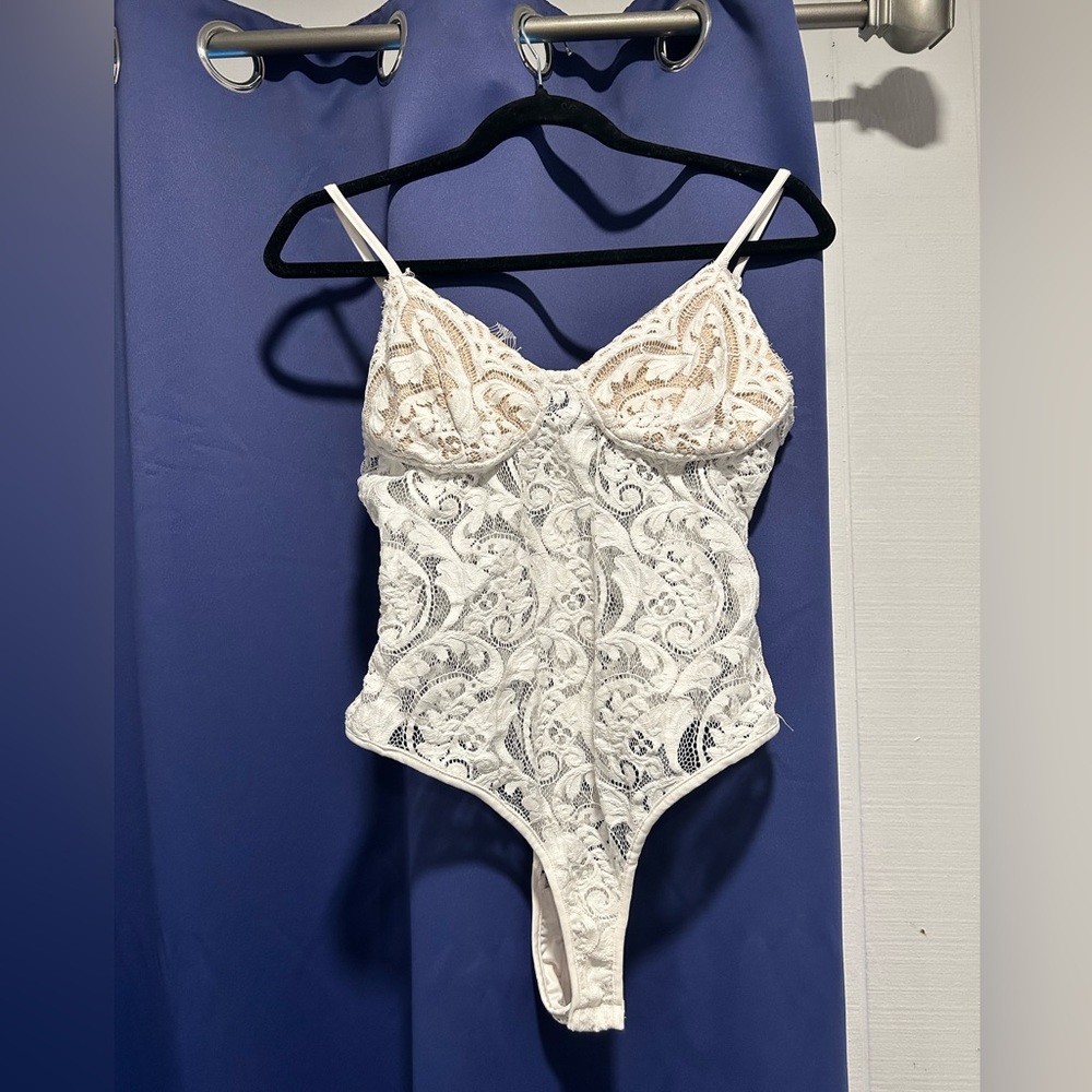 Fashionnova white lace bodysuit